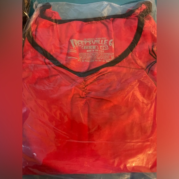 *NEW* Spiderweb Red Skater Dress - Picture 5 of 6